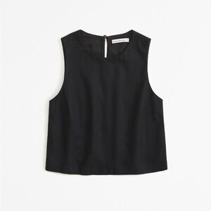 Abercrombie High Neck Linen Top